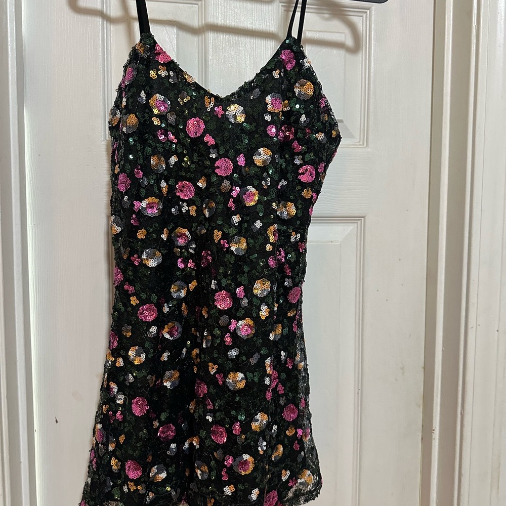 Superdown Multicolor Sequin Dress - image 1